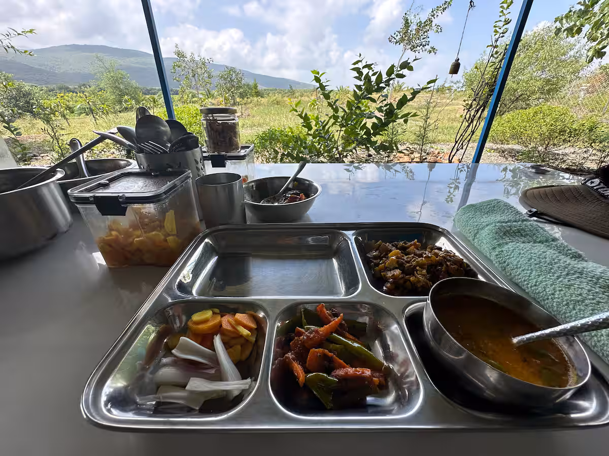 Home-style Gujarati thali served at Revan Hills